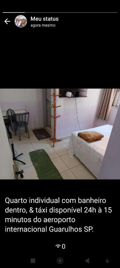 Hostel Familia Quartos Privado Proximo Aeroporto Int Guarulhos Sp Taxi 24 Hrs Exterior foto